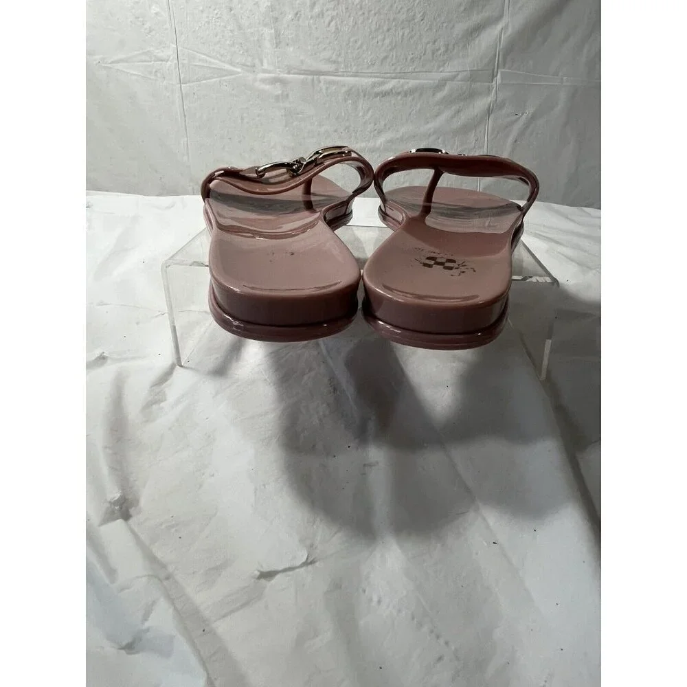 Vince Camuto Women's Size 7 Evolet Light Pink Open Toe Jellies Flip Flops Flats